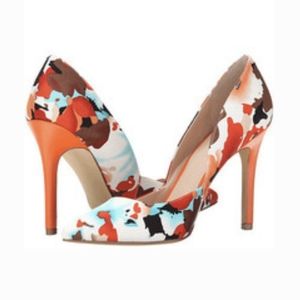 CHARLES DAVID Floral Pumps